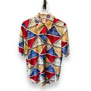 Fashion Attitudes Vintage Button Down Gender Neutral Business Casual Shirt